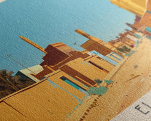 Load image into Gallery viewer, El-Obeid, Sudan Panoramic Canvas Print, El-Obeid, Sudan Painting, Sudan Art, El-Obeid Travel Poster, Travel Art, Vacation Gift