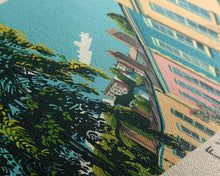 Cargar imagen en el visor de la galería, Exeter, England Panoramic Canvas Print, Exeter, England Painting, England Art, Exeter Travel Poster, Travel Art, Vacation Gift