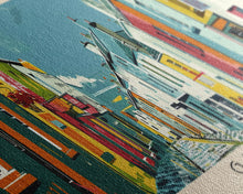 Carregar imagem no visualizador da galeria, Galway, Ireland Panoramic Canvas Print, Galway, Ireland Painting, Ireland Art, Galway Travel Poster, Travel Art, Housewarming Gift