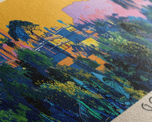 Load image into Gallery viewer, Gonder, Ethiopia Panoramic Canvas Print, Gonder, Ethiopia Painting, Ethiopia Art, Gonder Travel Poster, Travel Art, Guest Room Painting