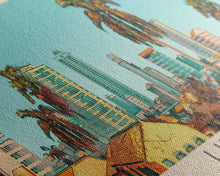 Load image into Gallery viewer, Luanda, Angola Panoramic Canvas Print, Luanda, Angola Painting, Angola Art, Luanda Travel Poster, Travel Art, Vacation Gift