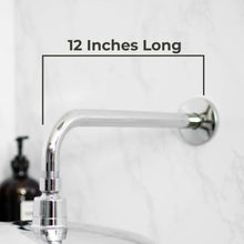 Carregar imagem no visualizador da galeria, 12 in. L-Shaped Shower Head Extension Arm (Chrome Finish)
