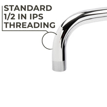 Carregar imagem no visualizador da galeria, 12 in. L-Shaped Shower Head Extension Arm (Chrome Finish)