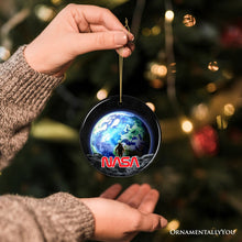 Carregar imagem no visualizador da galeria, Artistic NASA Handcrafted Christmas Ornament, Astronaut in Outer Space with the Planets