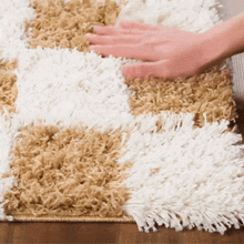 Load image into Gallery viewer, Atira Mustard Checkered Area Rug