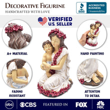 Carregar imagem no visualizador da galeria, A Mother’s Embrace Figurine, 8" Child and Mom Heartwarming Tabletop Statue Decoration