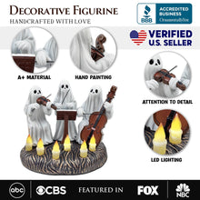 Load image into Gallery viewer, Ghostly Ensemble Trio Lighted Spooky Home Figurine, 5.5" LED Haunted Halloween Ghost Statue