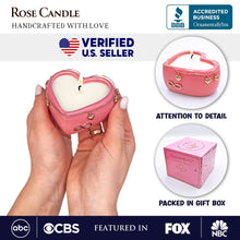 Carregar imagem no visualizador da galeria, Heart Shaped Eternal Love Candle, Romantic Rose Scented Gift with Pendant for Her