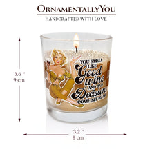 Carregar imagem no visualizador da galeria, Retro Sass Candle You Smell Like Good Wine and Bad Decisions, Lemon Scented Funny Housewife Gift