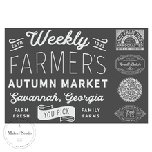 Load image into Gallery viewer, Autumn Market - Mesh Stencil 18x12