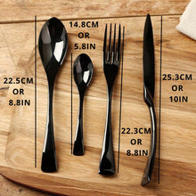 Carregar imagem no visualizador da galeria, All Black Flatware Set