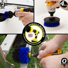 Load image into Gallery viewer, Original, 4in, & 2in Blue Brushes - Medium Bristles - Marine & Pool Cleaning | B-S-42O-QC-DB