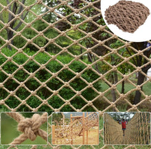Cargar imagen en el visor de la galería, Cingfanlu Safety Hemp Rope Net Kids Climbing Safety Net Tree House Climbing Children Safety Rope Net Balcony Stairs Fence Railing Garden Playground Pr