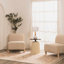 Carregar imagem no visualizador da galeria, Baugo White Ceramic Table Lamp