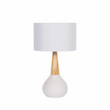 Carregar imagem no visualizador da galeria, Baugo White Ceramic Table Lamp