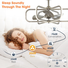 Carregar imagem no visualizador da galeria, 30" Theron Modern DC Motor Downrod Mount Reversible Ceiling Fan with LED Lighting and Remote Control