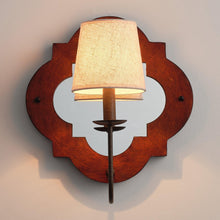 Carregar imagem no visualizador da galeria, 1-Light Rustic Iron Wood Wall Sconce Lighting