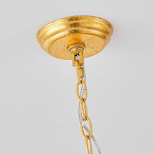 Carregar imagem no visualizador da galeria, 8-Light Golden Modern Candle Chandelier