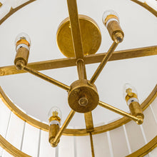 Carregar imagem no visualizador da galeria, 4-Light Modern Drum Marble Semi Flush Mount Ceiling Light