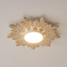Carregar imagem no visualizador da galeria, 22 Inch White Modern Sunburst Flush Mount LED Lighting