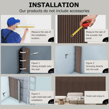 Carregar imagem no visualizador da galeria, 4-Piece Pack Veneer Sound Acoustic Wood Wall Panels