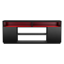Load image into Gallery viewer, Modern 68 Inch TV Stand Media Console with LED Lights for Living Room