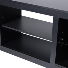 Carregar imagem no visualizador da galeria, 66" Modern LED TV Stand Entertainment Center with Glass Shelves for Living Room