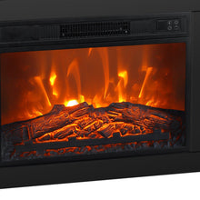 Load image into Gallery viewer, Modern 66" LED TV Stand with 23" Electric Fireplace for Living Room
