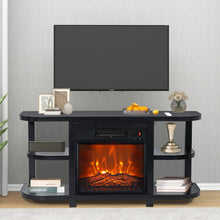 Load image into Gallery viewer, Decorative Modern 48" TV Stand with 18" Insert Electric Fireplace