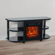 Load image into Gallery viewer, Decorative Modern 48" TV Stand with 18" Insert Electric Fireplace