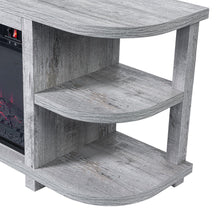 Load image into Gallery viewer, Decorative Modern 48" TV Stand with 18" Insert Electric Fireplace