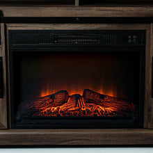 Carregar imagem no visualizador da galeria, 68" Farmhouse TV Stand with 23" Insert Opening Electric Fireplace