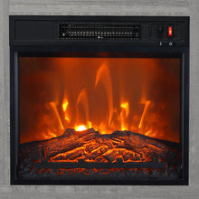 Carregar imagem no visualizador da galeria, 58" Farmhouse TV Stand with 18" Insert Electric Fireplace for Living Room