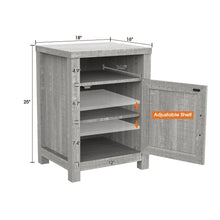 Carregar imagem no visualizador da galeria, 18" Solid Wood Farmhouse Nightstand for Bedroom in Brown or Grey or White