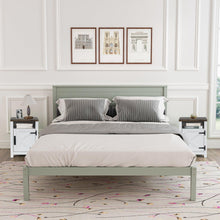 Carregar imagem no visualizador da galeria, 18" Solid Wood Farmhouse Nightstand for Bedroom in Brown or Grey or White