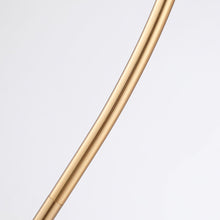 Carregar imagem no visualizador da galeria, 1-Light Golden Floor Lamp with Crystal Shade