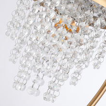 Carregar imagem no visualizador da galeria, 1-Light Golden Modern Table Lamp with Crystal Shade