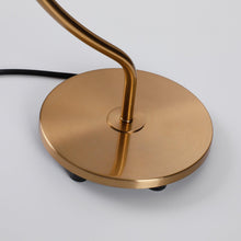 Carregar imagem no visualizador da galeria, 1-Light Golden Modern Table Lamp with Crystal Shade