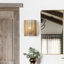 Carregar imagem no visualizador da galeria, 1-Light Modern Wooden Beads Wall Sconce Lighting