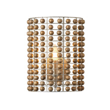 Carregar imagem no visualizador da galeria, 1-Light Modern Wooden Beads Wall Sconce Lighting