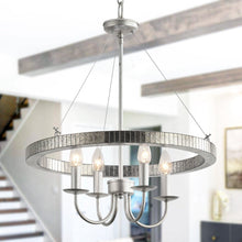 Carregar imagem no visualizador da galeria, 4-Light Iron Modern Island Pendant Lighting with Acrylic Lens