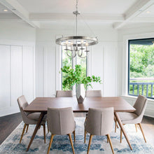 Carregar imagem no visualizador da galeria, 4-Light Iron Modern Island Pendant Lighting with Acrylic Lens