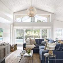 Carregar imagem no visualizador da galeria, 6-Light Vintage And Farmhouse Globe Island Pendant Light in White