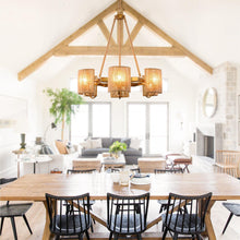 Carregar imagem no visualizador da galeria, 6-Light Farmhouse Bedroom Island Pendant Lighting
