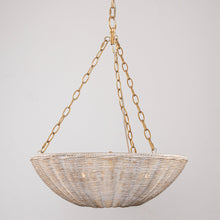 Carregar imagem no visualizador da galeria, Farmhouse 3-Light Rattan Island Pendant Lighting in Bowl Shape