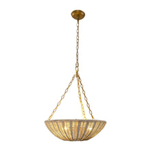 Carregar imagem no visualizador da galeria, Farmhouse 3-Light Rattan Island Pendant Lighting in Bowl Shape