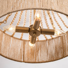 Carregar imagem no visualizador da galeria, 4-Light Golden Farmhouse Dry Rated Chandelier