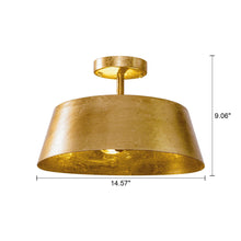 Carregar imagem no visualizador da galeria, 3-Light Golden Semi Flush Mount Lighting