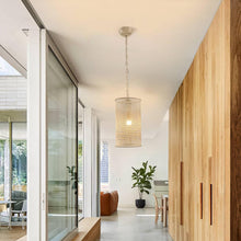 Carregar imagem no visualizador da galeria, 1-Light Wooden Beads Farmhouse Beige Dry Rated Island Pendant Lighting