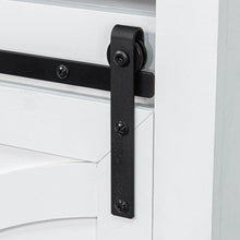 Carregar imagem no visualizador da galeria, 68" Farmhouse TV Stand with Double Sliding Barn Doors for Living Room